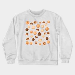 Cute Vanilla and Chocolate cookies Crewneck Sweatshirt